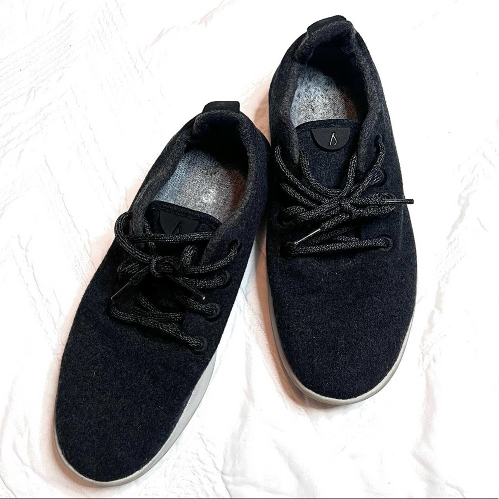 Allbirds Mens Wool Runners charcoal black size 10